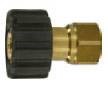 Переходник M22x1,5гайка - 1/4внут (удлиненный), 400bar, латунь