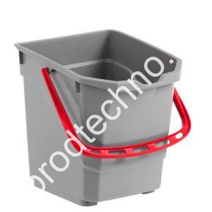 T080255ER Ведро 15л для тележки NICKITA. серое с красной ручкой TTS - картинка 1